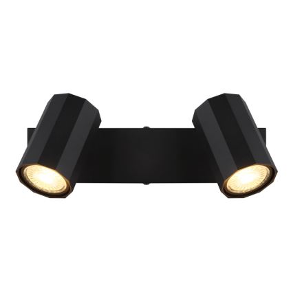 Spot Globo 2xGU10/25W/230V negru