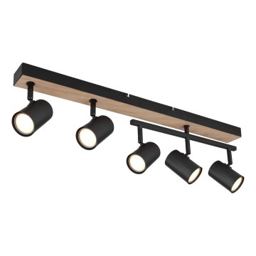 Spot Globo 5xGU10/35W/230V negru/maro