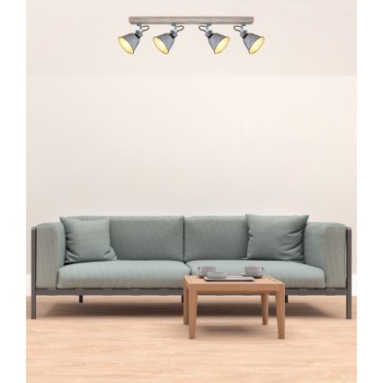 Spot 4xE27/60W/230V Globo