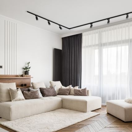 Spot în sistem de șină 5xGU10/25W/230V negru