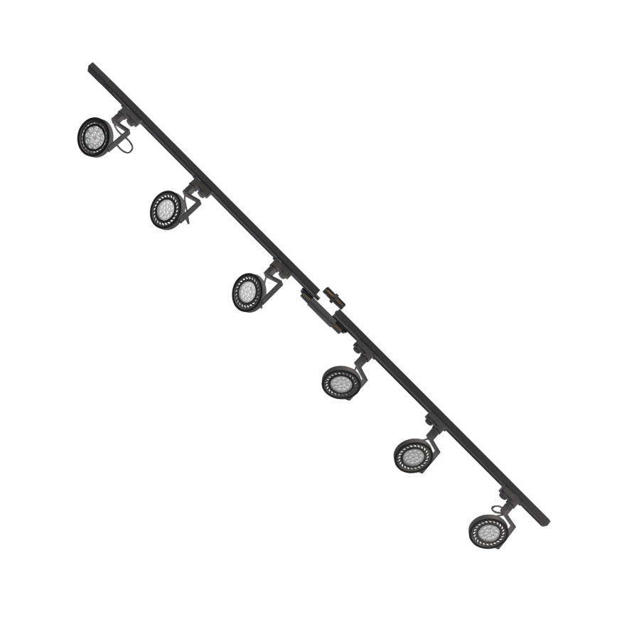 Spot în sistem de șină Zuma Line 6xGU10/10W/230V negru