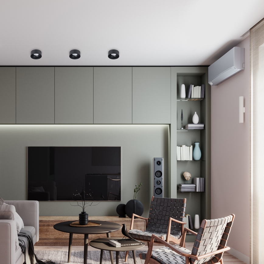 Spot încastrat BALI 1xGU5,3/MR16/25W/12V negru rotund