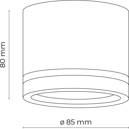 Spot JET 1xGX53/11W/230V negru