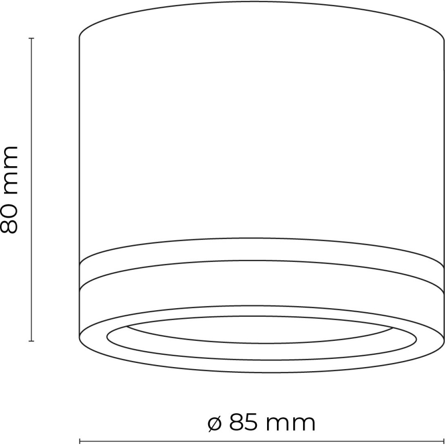 Spot JET 1xGX53/11W/230V negru