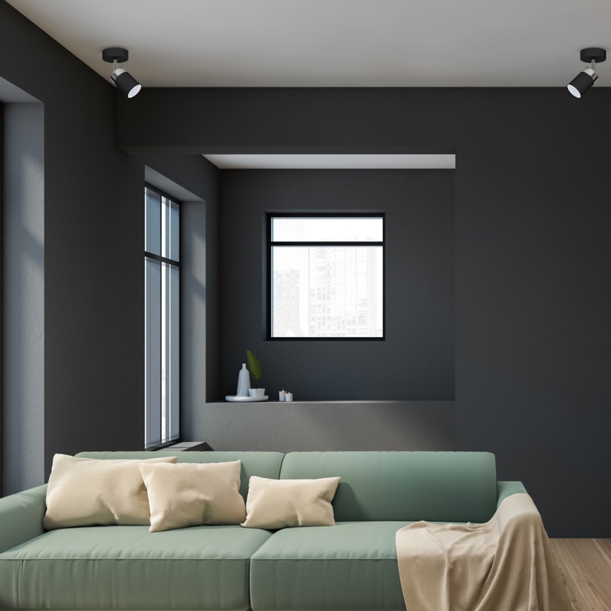 Spot JOKER 1xGU10/25W/230V negru/crom lucios