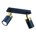 Spot JOKER 2x GU10/25W/230V, albastru/auriu