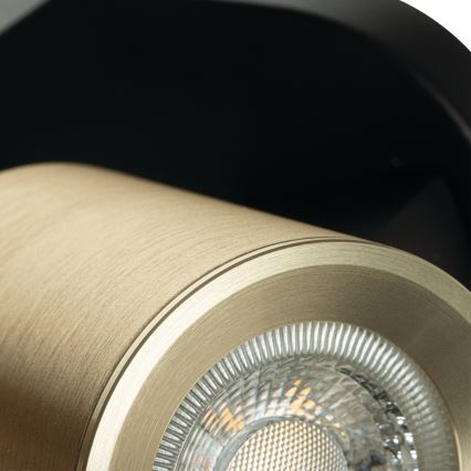 Spot LAURIN 3xGU10/10W/230V alamă/negru