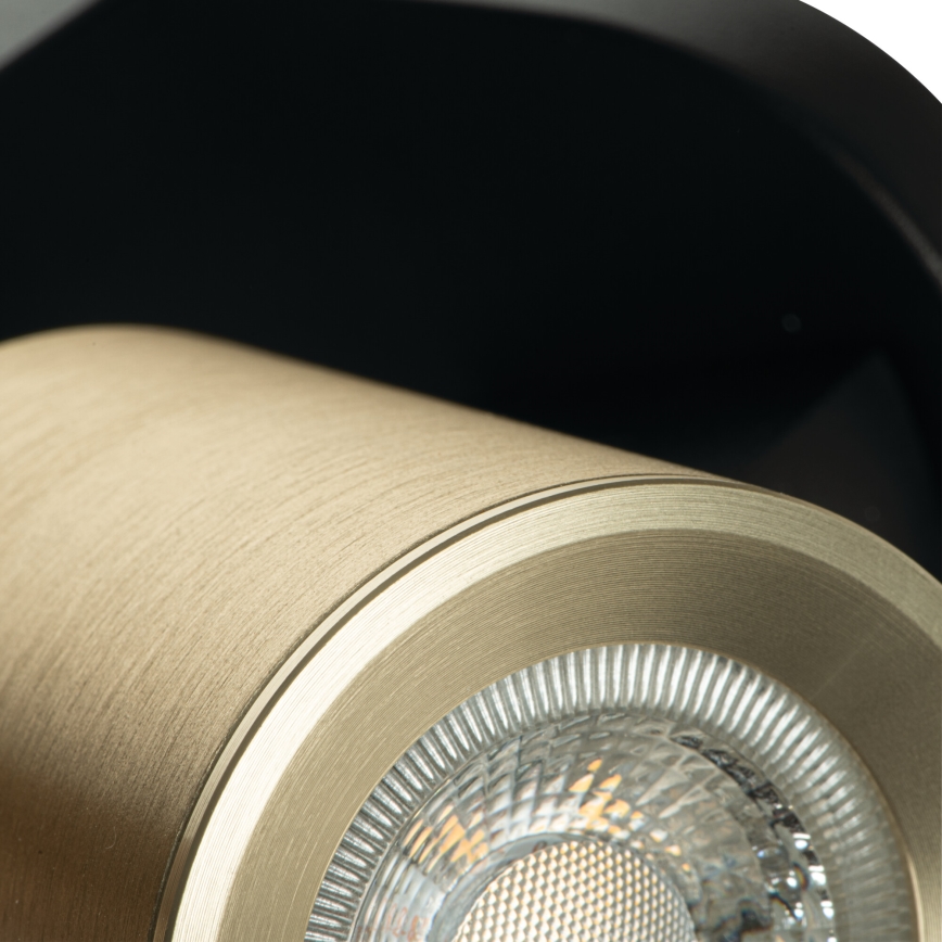 Spot LAURIN 3xGU10/10W/230V alamă/negru