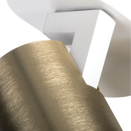 Spot LAURIN 2xGU10/10W/230V alamă/alb