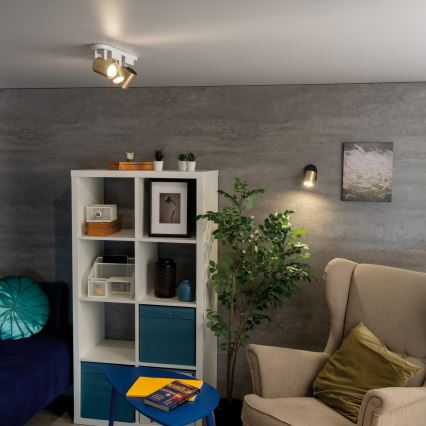 Spot LAURIN 3xGU10/10W/230V alamă/alb