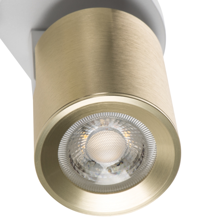 Spot LAURIN 3xGU10/10W/230V alamă/alb