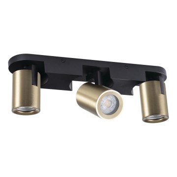 Spot LAURIN 3xGU10/10W/230V alamă/negru