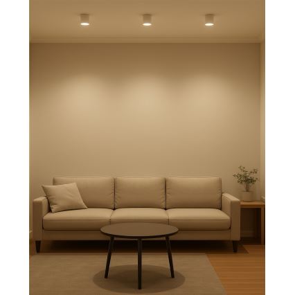 Spot LED 5W/230V 3000/4000/6400K, diametru 7,5 cm, alb