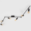 Spot LED 6x E27, 6,5W, 230V, negru