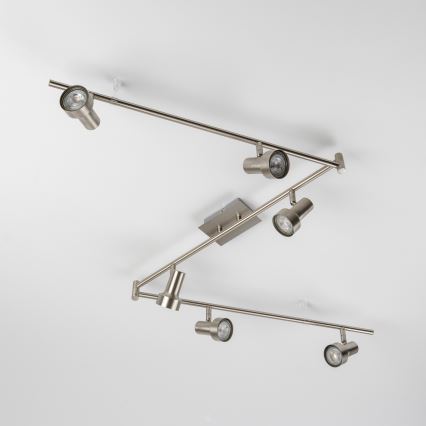 Spot LED 6xGU10/4,7W/230V crom mat