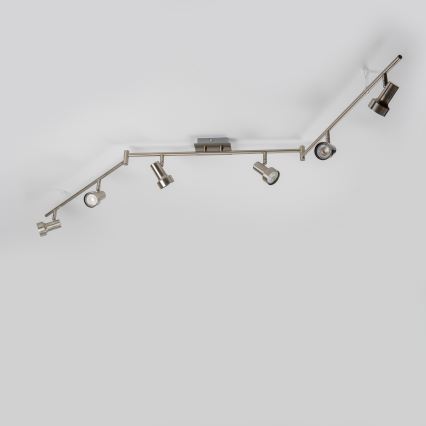 Spot LED 6xGU10/4,7W/230V crom mat
