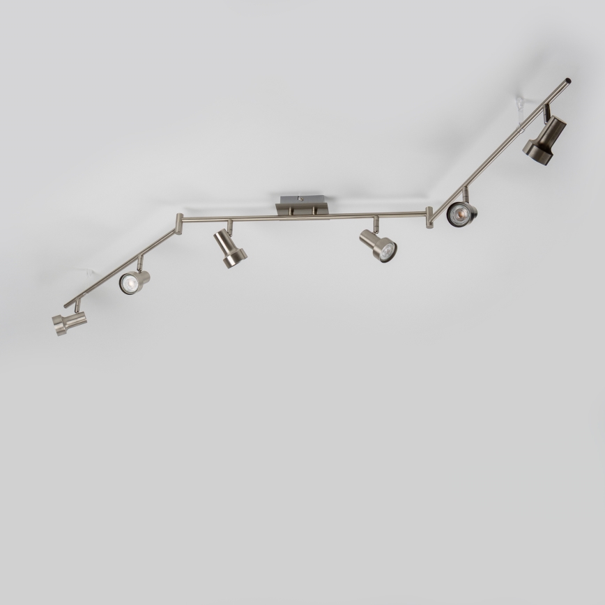 Spot LED 6xGU10/4,7W/230V crom mat