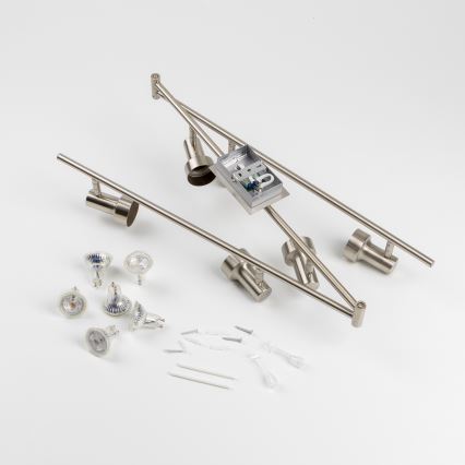 Spot LED 6xGU10/4,7W/230V crom mat