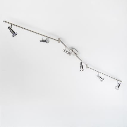Spot LED 6xGU10/5W/230V crom lucios