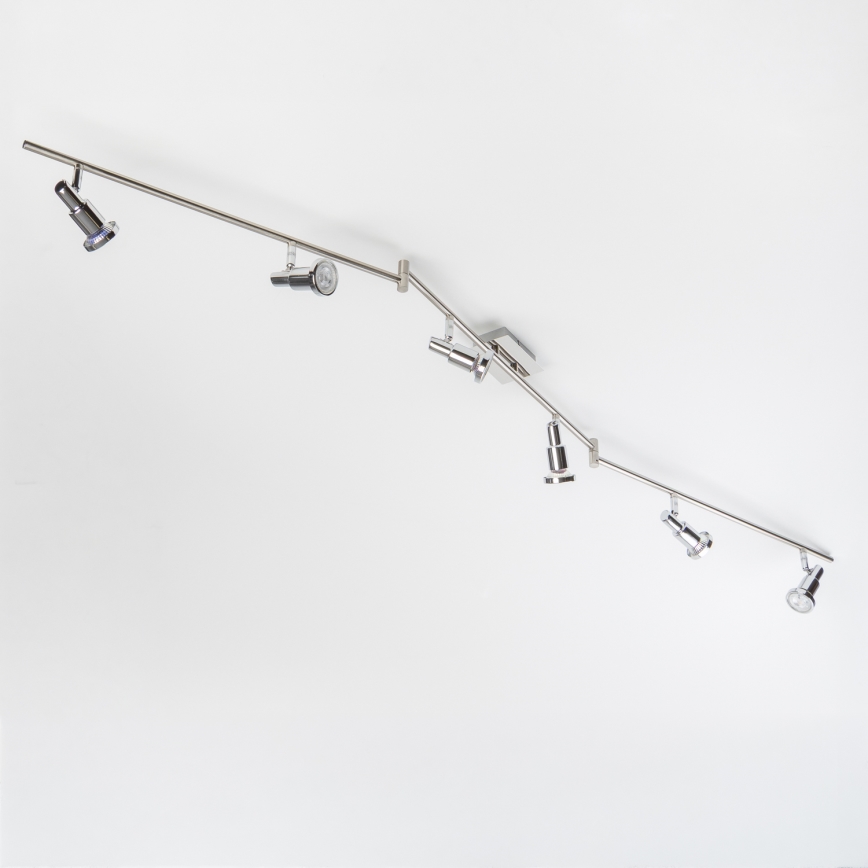 Spot LED 6xGU10/5W/230V crom lucios