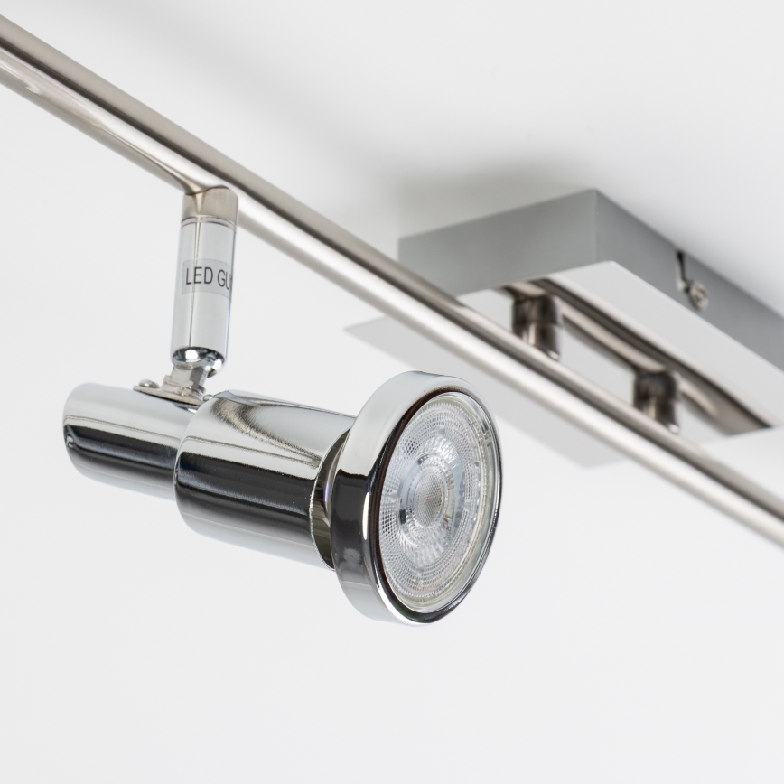 Spot LED 6xGU10/5W/230V crom lucios