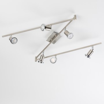 Spot LED 6xGU10/5W/230V, crom mat