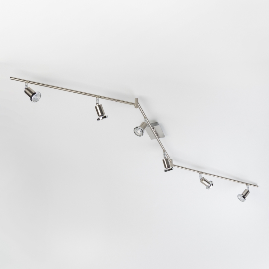 Spot LED 6xGU10/5W/230V, crom mat