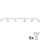 Spot LED ANGIE 6xGU10/6W/230V alb