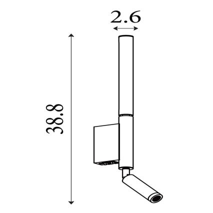 Searchlight - Spot LED ARCHITECT, 7W, 230V, negru