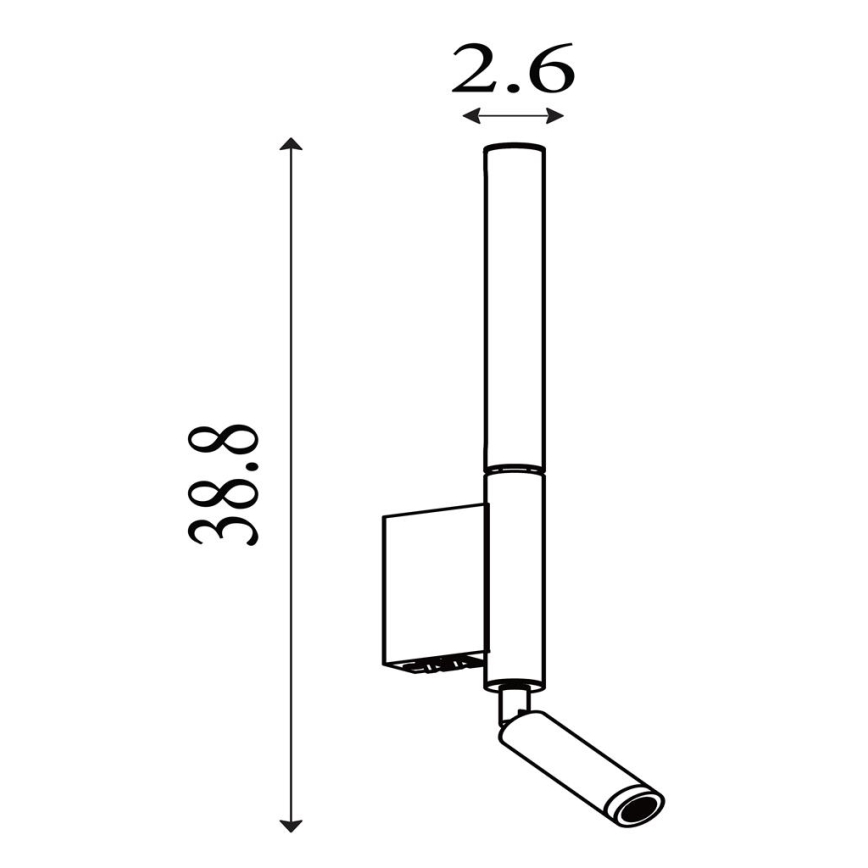 Searchlight - Spot LED ARCHITECT, 7W, 230V, negru