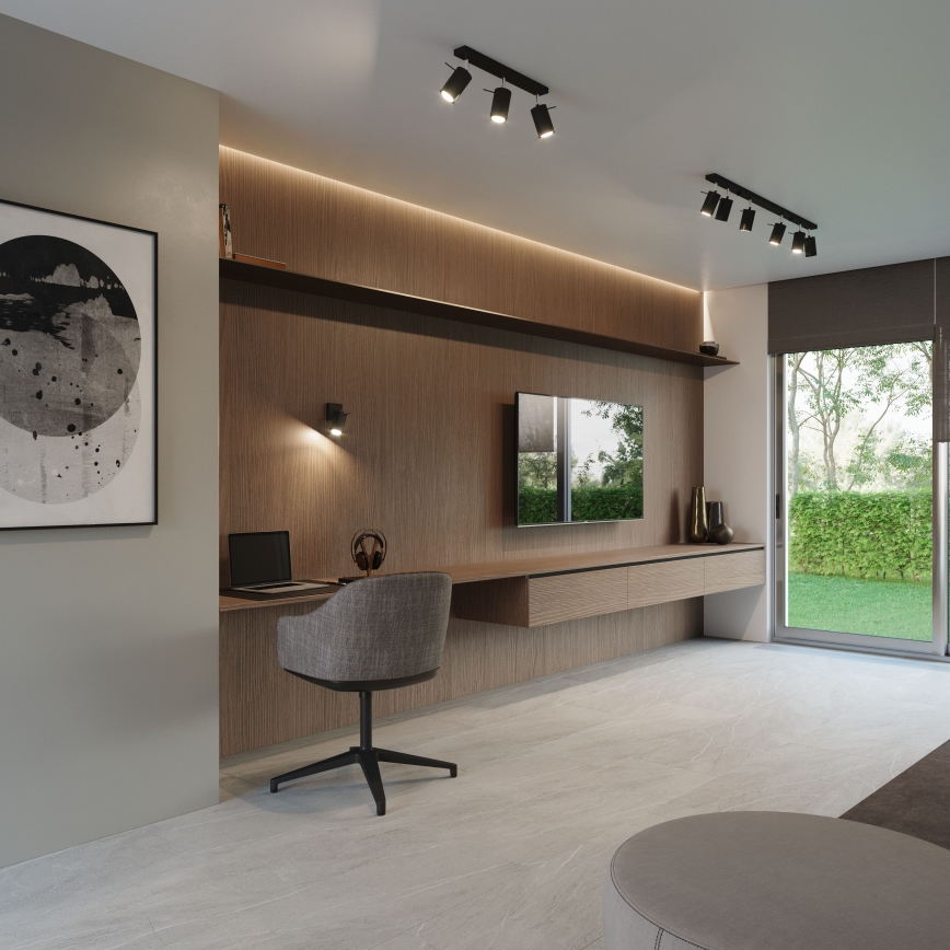 Spot LED ASMUS 3xGU10/7W/230V negru Brilagi