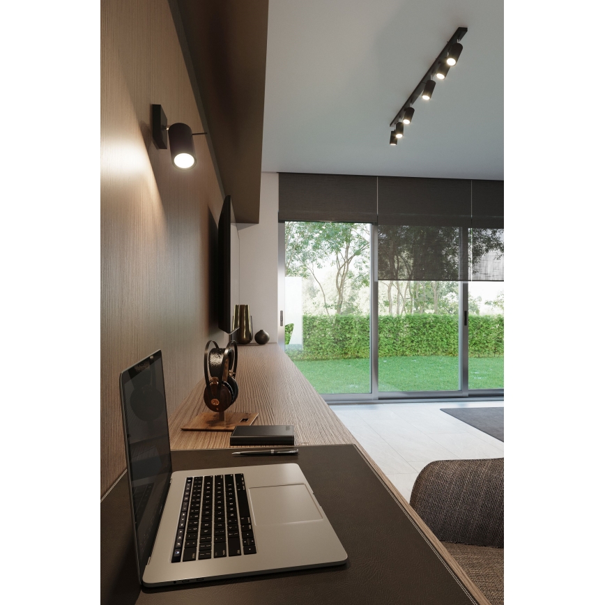 Spot LED ASMUS 3xGU10/7W/230V negru Brilagi