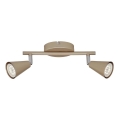 Spot LED Briloner 2849-027 GOLD BASIC 2xGU10/5W/230V