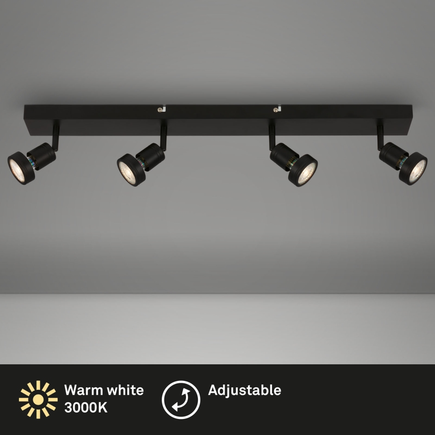 Spot LED Briloner 2926-045 - 4x GU10, 4,9 W, 230 V