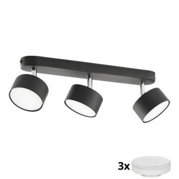 Spot LED CLARK 3xGX53/10W/230V negru