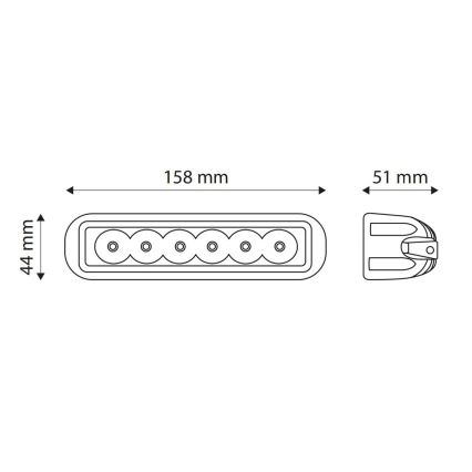 Spot LED de mașină EPISTAR LED/18W/10-30V IP67 6000K
