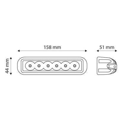 Spot LED de mașină EPISTAR LED/18W/10-30V IP67 6000K