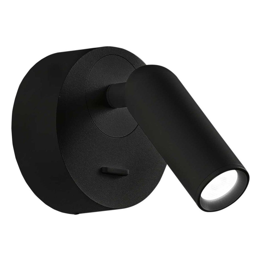 Spot LED de perete BEAN LED/3W/230V negru Ideal Lux