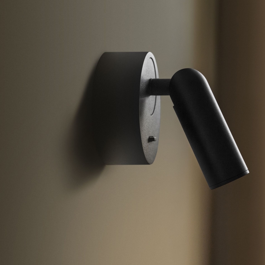 Spot LED de perete BEAN LED/3W/230V negru Ideal Lux