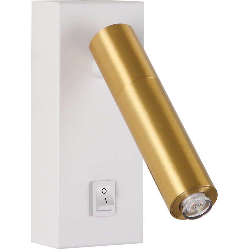 Spot LED de perete Brilagi MAYA 1xG9/7W/230V alb/auriu