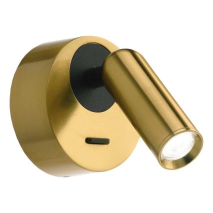 Spot LED de perete Ideal Lux BEAN LED/3W/230V alamă