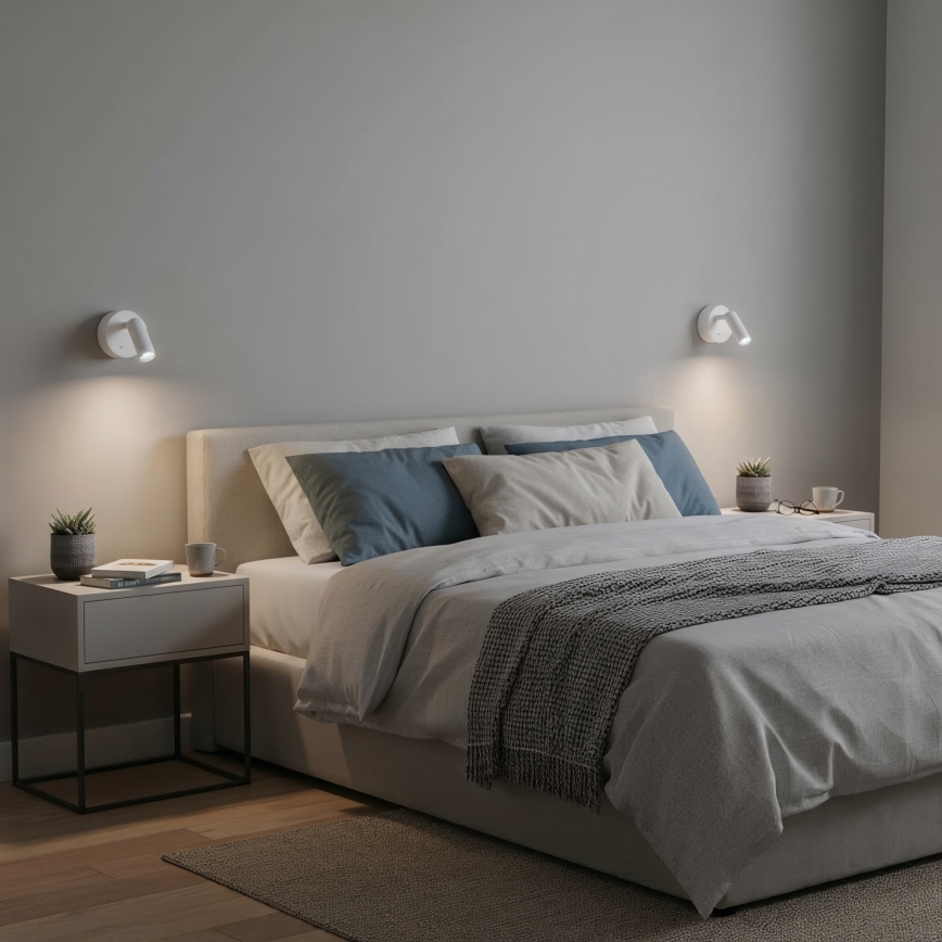 Spot LED de perete Ideal Lux BEAN LED/3W/230V alb