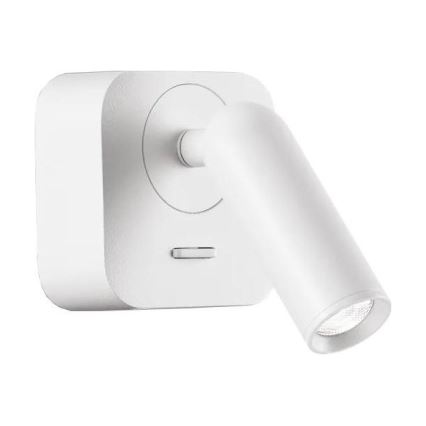 Spot LED de perete Ideal Lux BEAN LED/3W/230V CRI 90 alb