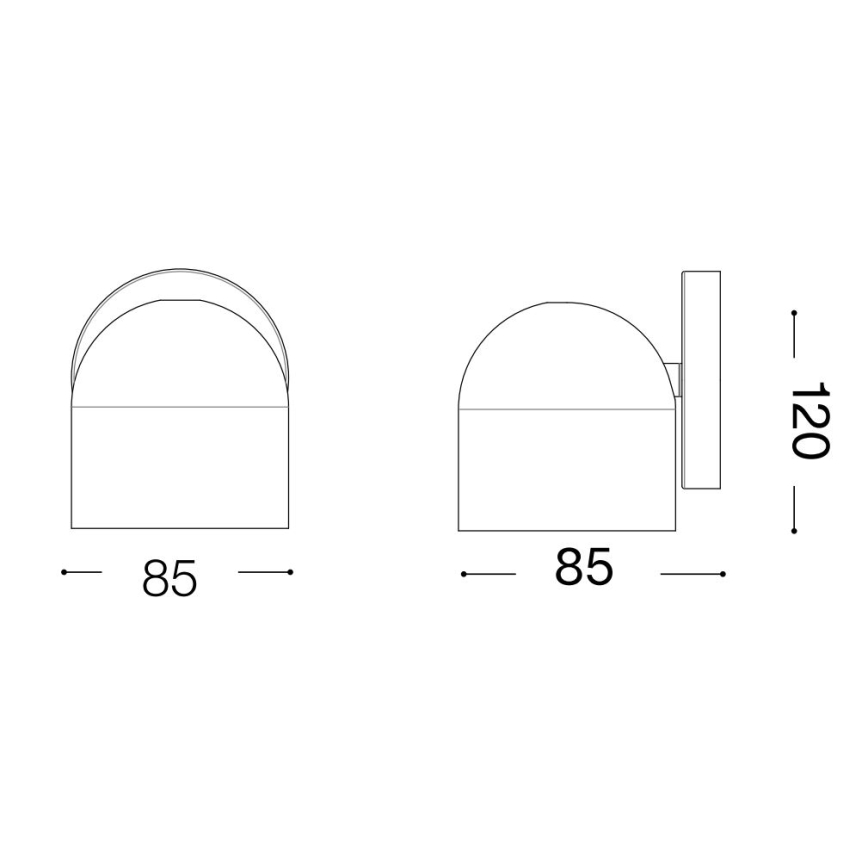Spot LED de perete Ideal Lux DODO 1xGX53/9W/230V alb