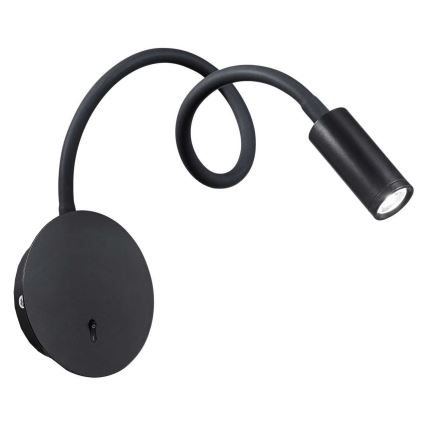 Spot LED de perete Ideal Lux FOCUS LED/3,5W/230V CRI 90 negru