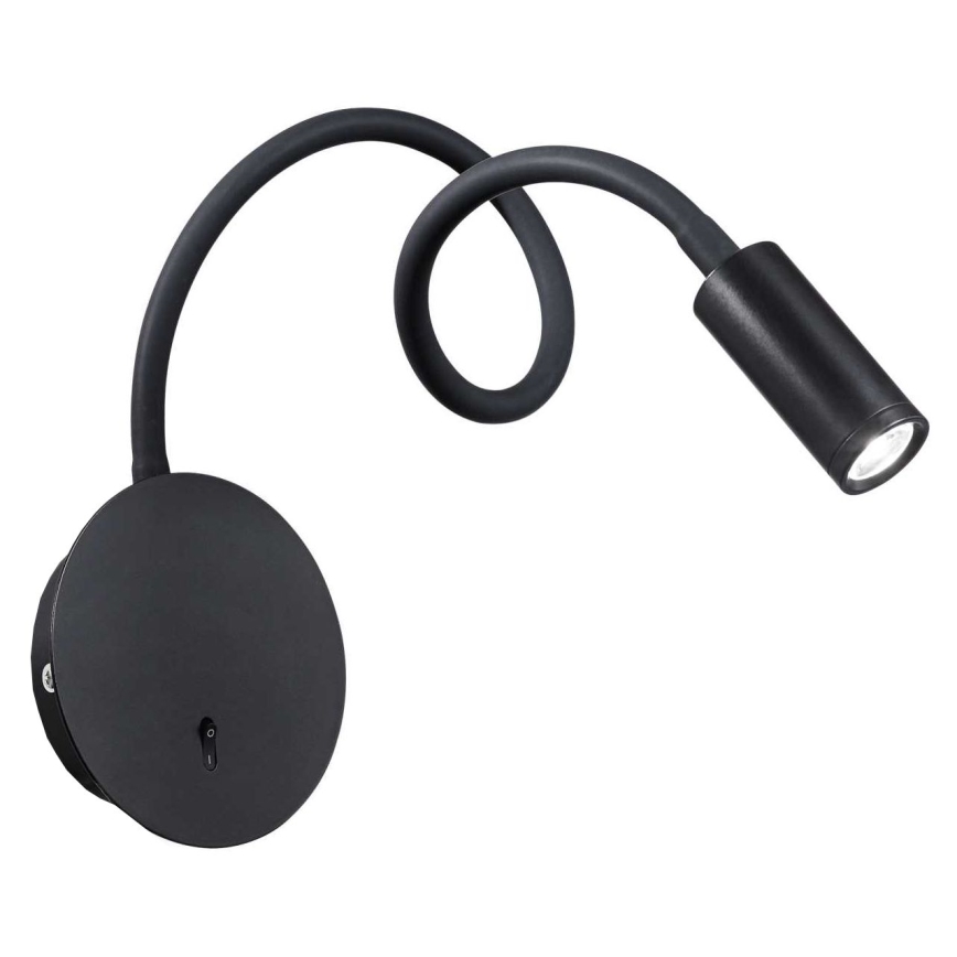 Spot LED de perete Ideal Lux FOCUS LED/3,5W/230V CRI 90 negru