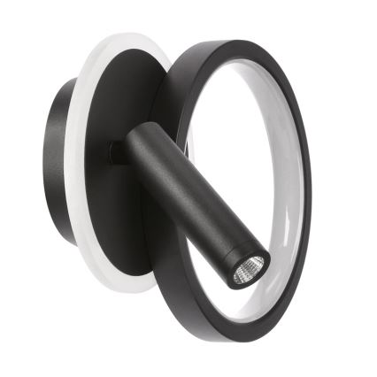 Spot LED de perete MONET LED/16W/230V, negru
