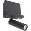 Spot LED de perete PANEL LED/3,5W/230V USB negru Redo 01-3084
