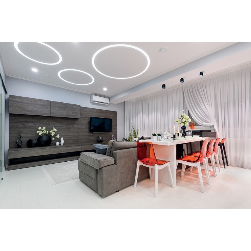 Spot LED de tavan SONOR 1xGU10/10W/230V + LED/4W neagră Kanlux