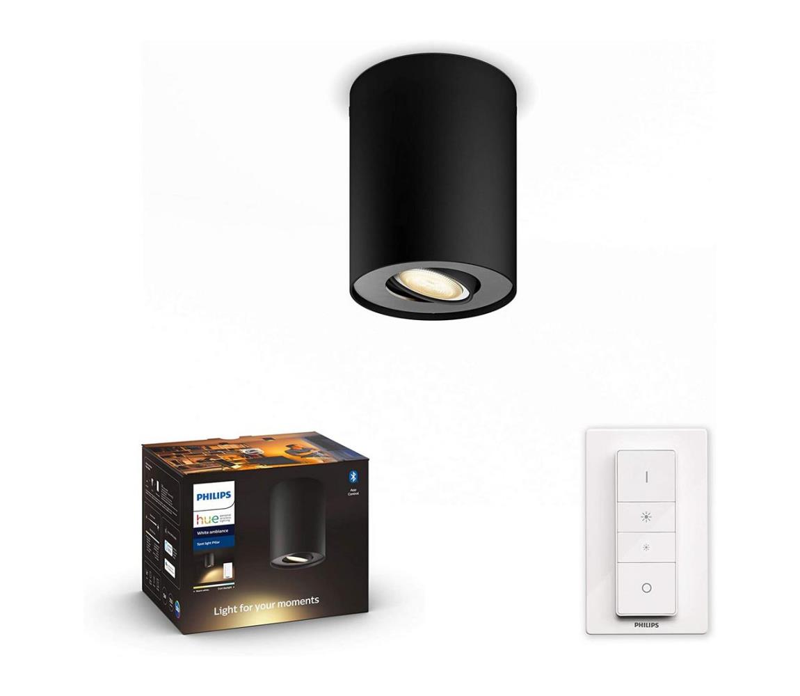 Spot LED dimabil Hue PILLAR 1xGU10/5W/230V Philips 56330/30/P6 + telecomandă